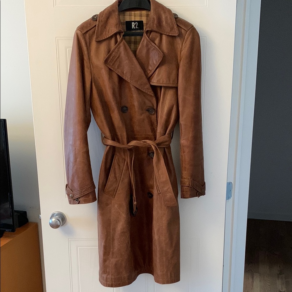R2 Women's Brown Trench Coat
